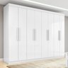 Guarda-roupa Casal Easy Slim 8 Portas Branco - 1