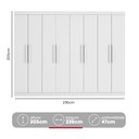 Ver imagem 6 de Guarda-Roupa Casal 8 Portas Easy Slim