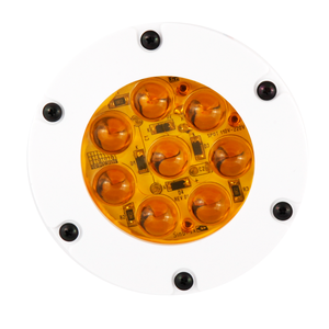 Mini Refletor de Led Amarelo com Lupa Welt Light Bivolt