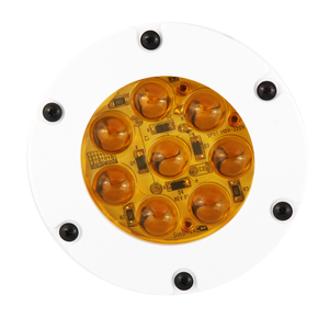 Mini Refletor de LED Amarelo com Lupa Welt Light Bivolt