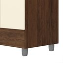 Ver imagem 4 de Guarda Roupa Casal 6 Portas 2 Gavetas Espelho 153 Cm Vlr Imbuia Champanhe