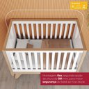 Ver imagem 7 de Berco Mini Cama e Comoda 1 Porta e 3 Gavetas Confete Branco Jequitiba Hp Henn
