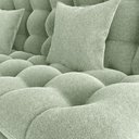 Ver imagem 3 de Sofa Cama 2 Lugares 185 Cm Duda Tecido Boucle F494 Oliva Milani Store Oliva