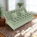 Ver imagem 4 de Sofa Cama 2 Lugares 185 Cm Duda Tecido Boucle F494 Oliva Milani Store Oliva