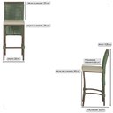 Ver imagem 2 de 7 Banqueta em Alumínio Roma Marrom Corda Náutica Tecido 7 Verde