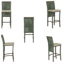 Ver imagem 5 de 7 Banqueta em Alumínio Roma Marrom Corda Náutica Tecido 7 Verde