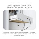 Ver imagem 6 de Guarda-Roupa Casal 6 Portas e 6 Gavetas 100% MDF Reno 276x236cm Branco