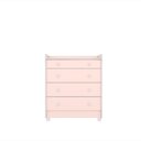 Ver imagem 1 de Cômoda/trocador Doce Sonho Rosa 2523 - Qmovi
