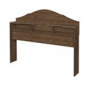 Ver imagem 2 de Cabeceira para Cama Box Casal com 2 Nichos Evelyn Marrom