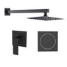 Kit Ducha Slim+acabamento Monocomando Black+ralo Clic 15x15 - 1