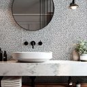Ver imagem 4 de Papel de Parede Lavavel para Banheiro Cozinha Revestimento Granito Cinza Corumba Tacolado 0,58 X 1,0
