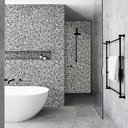 Ver imagem 1 de Papel de Parede Lavavel para Banheiro Cozinha Revestimento Granito Cinza Corumba Tacolado 0,58 X 1,0