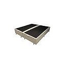 Ver imagem 2 de Base de Cama Box com Baú Queen ou King com 6 Pezinhos 2 Puxadores Frontais - Bege - Queen Suede