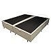 Ver imagem 2 de Base de Cama Box com Baú Queen ou King com 6 Pezinhos 2 Puxadores Frontais - Bege - Queen Suede