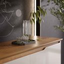 Ver imagem 5 de Aparador Buffet Sala Flow 2 Portas 2 Gavetas com Pés de Madeira - Rede Móveis