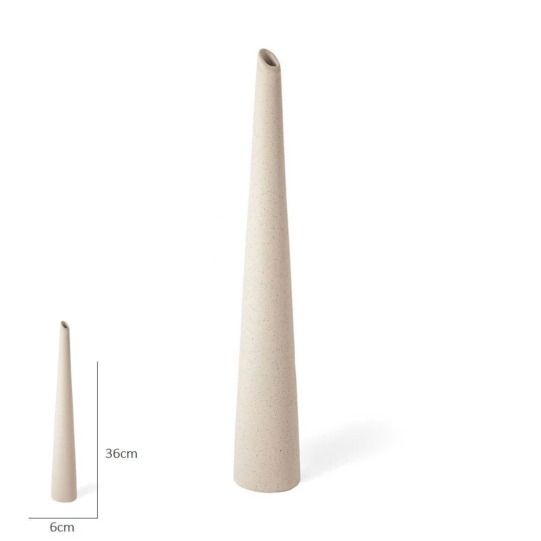 Vaso Em Cerâmica Off White 36cm - 2