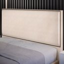 Ver imagem 3 de Cabeceira Box Casal King Com Tachas 195 cm Vicenza L02 Suede Bege - Lyam Decor