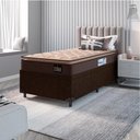 Ver imagem 1 de Cama Box Baú Solteiro Colchão Espuma D33 Pillow Top 88x188x60cm Millenium Hellen