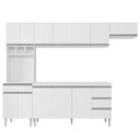 Ver imagem 1 de Cozinha Modulada 4 Peças Balcão sem Tampo 160cm Andréia Branco - AJL Móveis