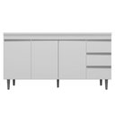 Ver imagem 6 de Cozinha Modulada 4 Peças Balcão sem Tampo 160cm Andréia Branco - AJL Móveis