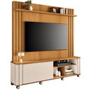 Ver imagem 2 de Estante Painel para TV 70 pol com Rodízios Linus B01 Cinamomo Off White - Lyam Decor