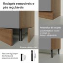 Ver mais imagens de Balcão de Cozinha 50cm 1 Porta Rustic/cinza Agata Madesa