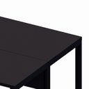 Ver imagem 5 de Plataforma de Trabalho 1,40 m X 1,20 m 2 Pessoas Design Industrial 100% MDF F5 Office Cor:Preto