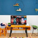 Ver imagem 2 de Rack de TV Retrô Woods Carvalho e Preto