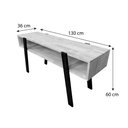 Ver imagem 4 de Rack de TV Retrô Woods Carvalho e Preto