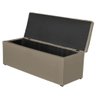 Calçadeira Baú Paris 195 cm Suede Bege 1301 - JS Móveis - 2
