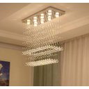 Ver imagem 2 de Luminária em Cristais Torre Sala de Estar/Jantar , Quarto com 70cm de Altura , Base 70x20cm