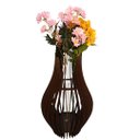 Ver imagem 1 de Vaso de Chão Decorativo Grande Andromeda Mdf:preto/85x30cm