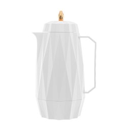 Garrafa Térmica Plástica Diamond Branca 1 Litro Lyor - 4