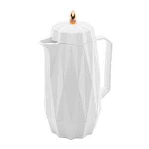Garrafa Térmica Plástica Diamond Branca 1 Litro Lyor