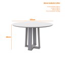 Ver imagem 2 de Mesa de Jantar Isabela Ypê 120x120cm para 4 Cadeiras New Ceval