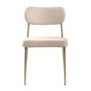 Ver imagem 6 de Cadeira para Sala de Jantar Bouclê Design Aço Carbono Lavinia Bege/Areia/Champagne