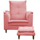 Ver imagem 1 de Poltrona de Amamentação com Puff Isabella Bellamado:rose