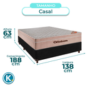 Ver imagem 2 de Cama Box Preto Casal + Colchão Molas Ensacadas Airtech Ortobom