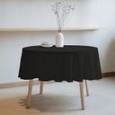 Ver imagem 2 de Toalha de Mesa Redonda em Tecido Impermeável Preto