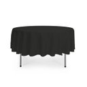 Ver imagem 1 de Toalha de Mesa Redonda em Tecido Impermeável Preto
