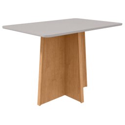 Conjunto Mesa de Jantar Celebrare 1,20 C/ Vidro e 4 Cadeiras Apogeu Tecido Veludo Naturale Creme - 2 Conjunto Mesa de Jantar Celebrare 1,20 C/ Vidro e 4 Cadeiras Apogeu Tecido Veludo Naturale Creme - 2