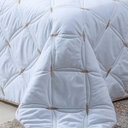 Ver imagem 2 de Cobre Leito Casal Padrão Unique 200 Fios Bordado 3 Peças Branco