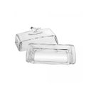 Ver imagem 3 de Manteigueira Retangular com Tampa Bird 18cm X 10cm X 9cm Cristal Ecologico