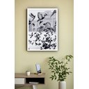 Ver imagem 2 de Quadro Decorativo Fotografia Pombos - 70x50cm:moldura Branca