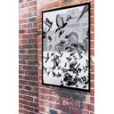 Ver imagem 1 de Quadro Decorativo Fotografia Pombos - 70x50cm:moldura Branca