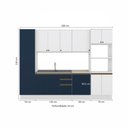 Ver imagem 4 de Cozinha Modulada Celeste Kappesberg 100% Mdf Branco/azul 7 Peças