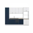 Ver imagem 2 de Cozinha Modulada Celeste Kappesberg 100% Mdf Branco/azul 7 Peças