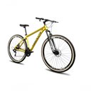 Ver imagem 2 de Bicicleta Absolute Nero 5 Alumínio 27V Mountain Bike K7 Freio a Disco Garfo Suspensão Amarelo 17