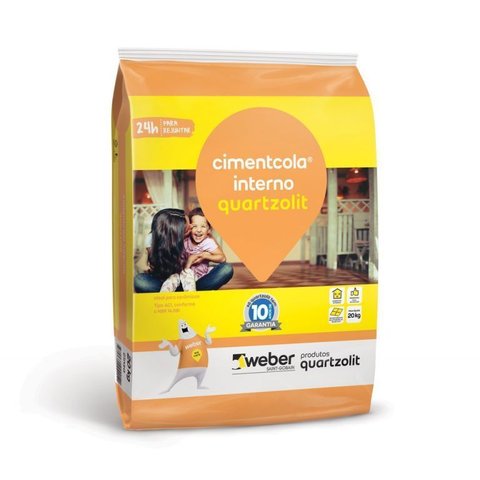 Argamassa Cimentcola Interno Aci 20kg - Quartzolit