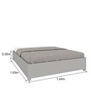 Ver imagem 4 de Conjunto Casal Guarda Roupa Portugal Reflecta e Cama Casal Monaco Yescasa